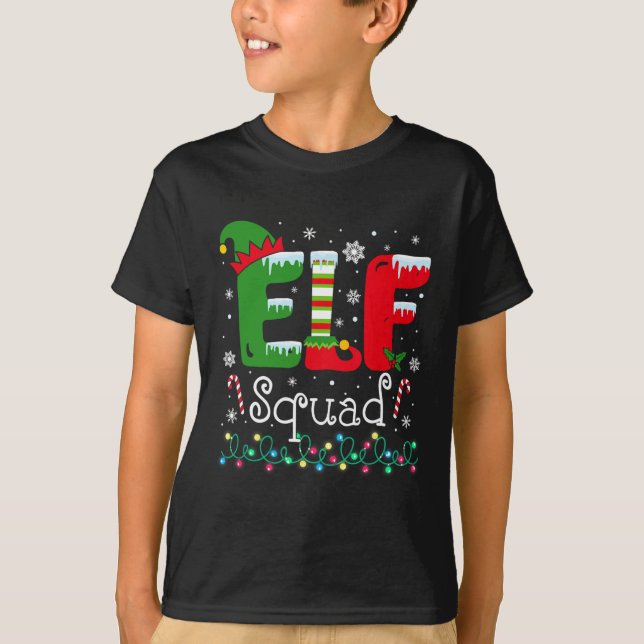 Elf Squad Funny Elf Familie Weihnachten Matching P T-Shirt (Vorderseite)