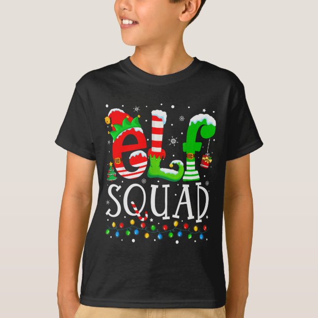 Elf Squad Funny Elf Family Christmas Matching Paja T-Shirt (Vorderseite)