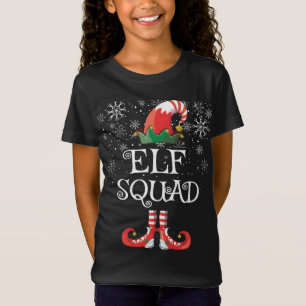 Elf Squad Funny Familie passt Weihnachten T-Shirt