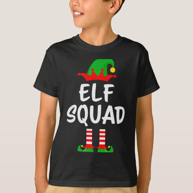 Elf Squad Matching Family Christmas  T-Shirt (Vorderseite)