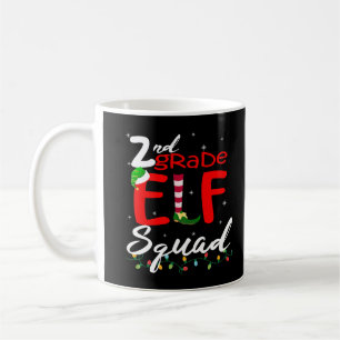Elf Squad Second Grade Weihnachtslehrer Top Premi Kaffeetasse
