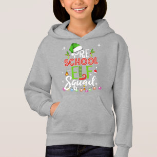 Elf Squad Vorschullehrer Hoodie