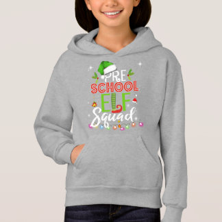 Elf Squad Vorschullehrer Hoodie