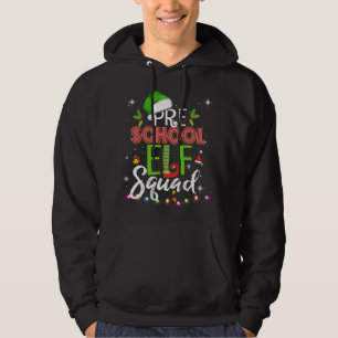 Elf Squad Vorschullehrer Hoodie