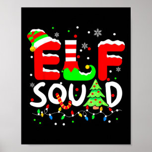 Elf Squad Weihnachten Matching Familie Kleinkind B Poster
