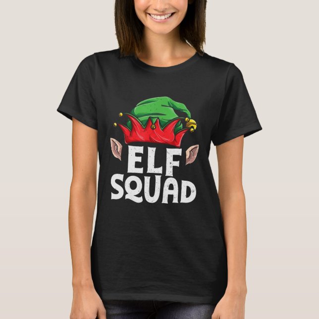 Elf Squad Weihnachtselfen Familie Matching Py T-Shirt (Vorderseite)