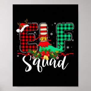 Elf Squad Weihnachtsfamilie Match Santa Xm Poster