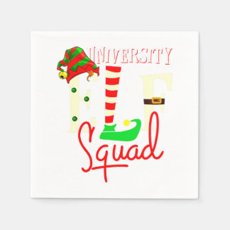 Elf Squad Weihnachtsgeschenk für die Universität Serviette