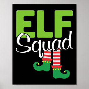 Elf Squad Weihnachtsgeschenk Poster