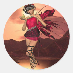 Elf-Staub-Aufkleber Runder Aufkleber