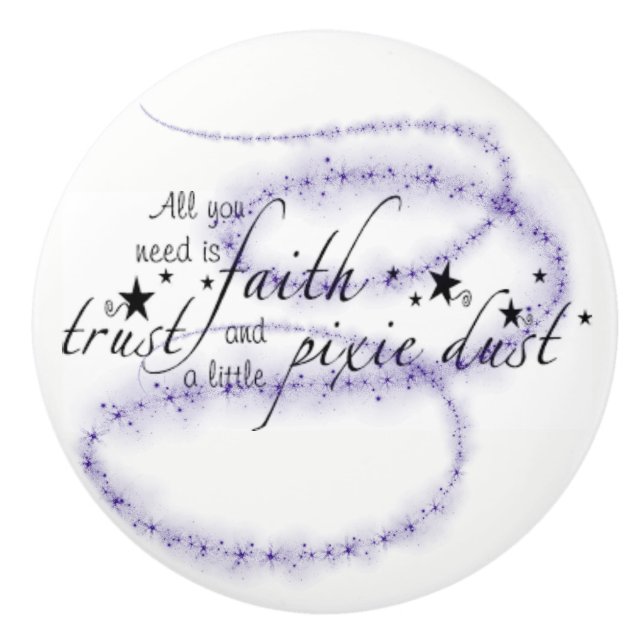 Elf-Staub-Fee-Schlafzimmer Keramikknauf (Vorderseite)