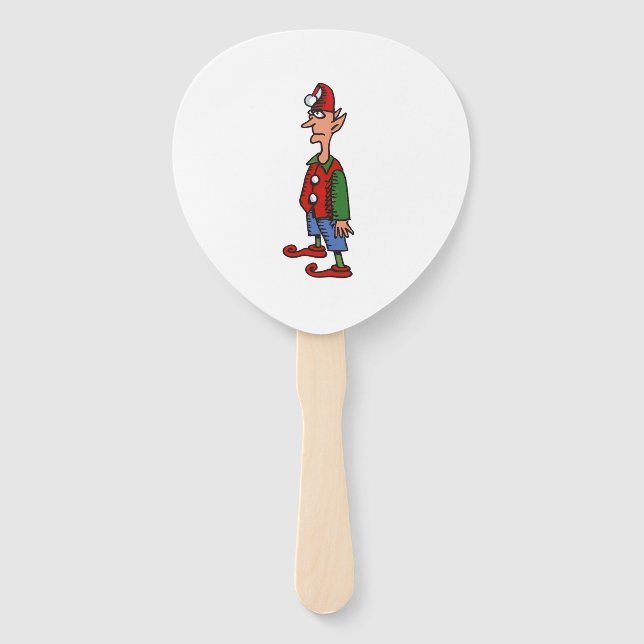 Elf steht aufrecht Paddle-Hand-Ventilatoren Fächer (Vorderseite)