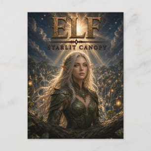 Elf Sternenüberdachung Dark Cinema Postkarte
