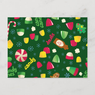 Elf the Movie Candy Pattern Postkarte