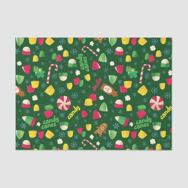 Elf the Movie Candy Pattern Seidenpapier (Vorderseite)
