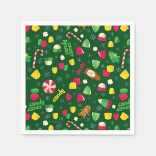Elf the Movie Candy Pattern Serviette