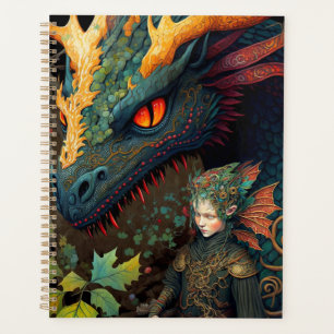 Elf und Dragon Fantasy Art Planer