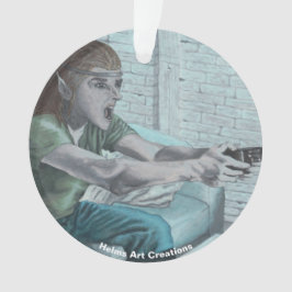Elf Video Boss Fight Fantasy Art Acrylic Ornament