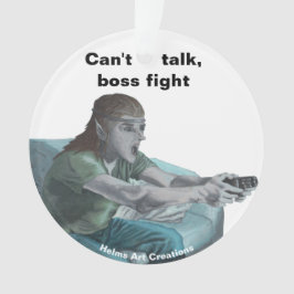 Elf Video Game Gamer Fantasy Art Acrylic Ornament