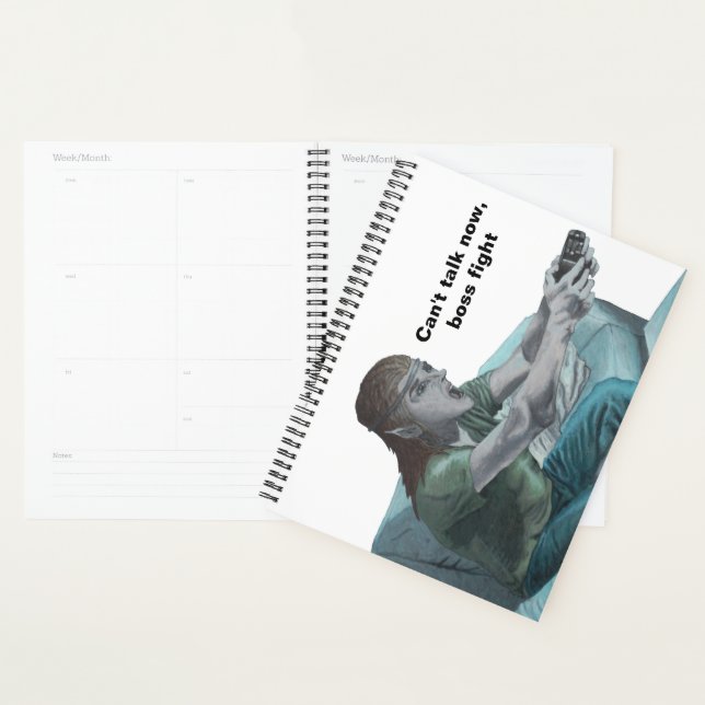 Elf Video Gamer Boss Fight Planner Planer (Anzeige)