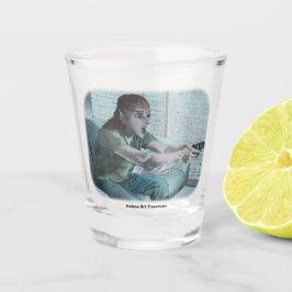 Elf Video Gamer Game Boss Fight Fantasy Shot Glass Schnapsglas