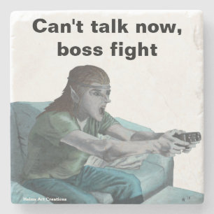 Elf Video Gamer Videospiele spielen Untersetzer