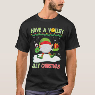 Elf Volleyball Geschenk Tanz auf dem Schnee haben  T-Shirt