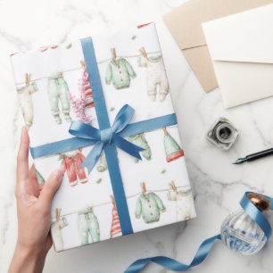 Elf-Waschmuster Geschenkpapier