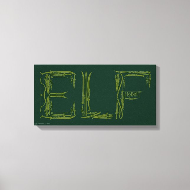 Elf Weapons Collage Leinwanddruck (Vorderseite)