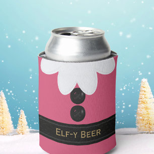 Elf Weihnachten im Juli Party Pink Can Cooler Dosenkühler