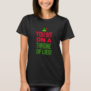 Elf Weihnachten Sie sitzen auf einem Thron von Lie T-Shirt
