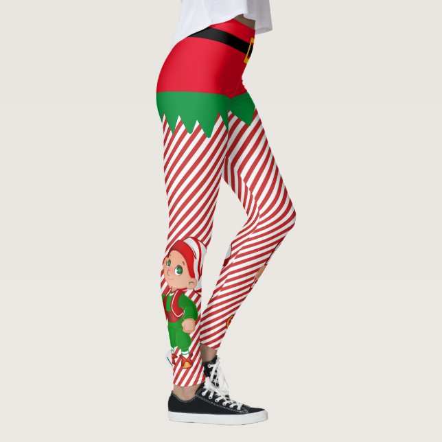 Elf Weihnachten Weihnachten Weihnachten Die kleine Leggings (Rechts)