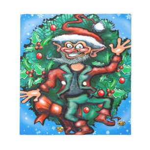 Elf Wreath Notizblock
