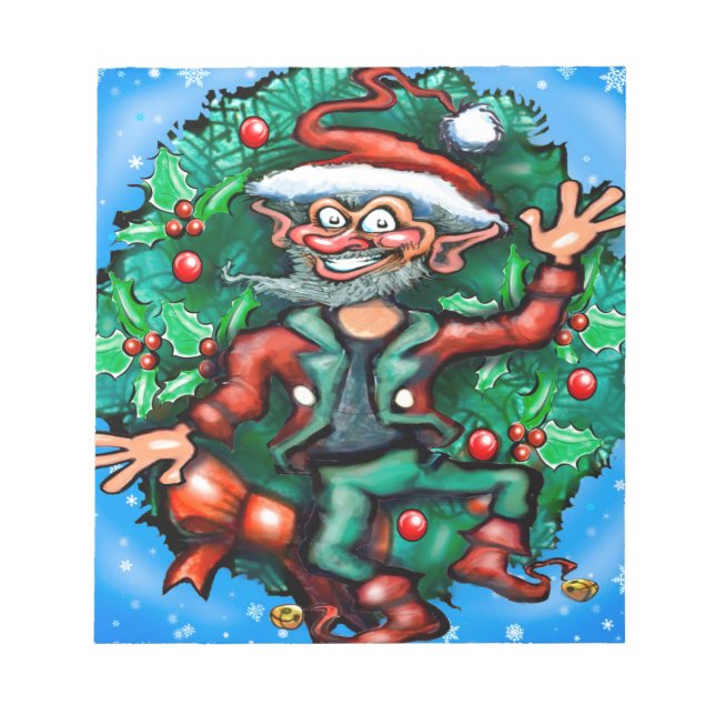 Elf Wreath Notizblock (Vorderseite)