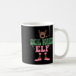 Elf Xmas Familiengruppe Weihnachten Teil Kaffeetasse