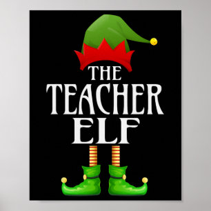 Elf Xmas Funny Family Matching Group Chris Poster