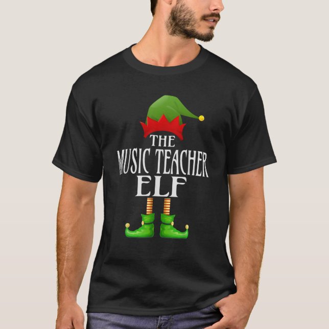 Elf Xmas Funny Family Matching Group T-Shirt (Vorderseite)