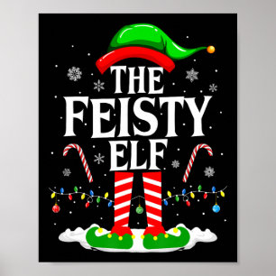 Elf Xmas Funny Matching Family Group Ch Poster