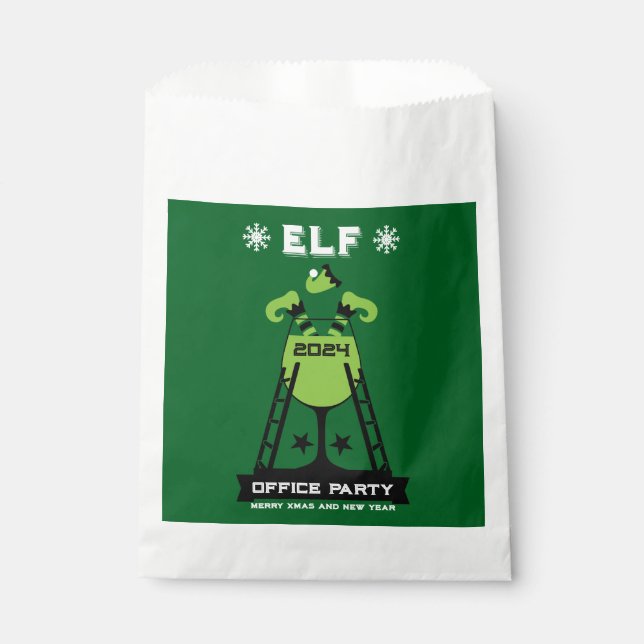 Elf Xmas Party Geschenktütchen (Vorderseite)