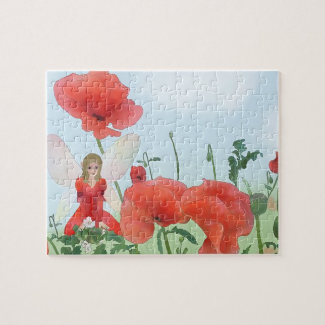 Elfe im Mohn Puzzle (Horizontal)