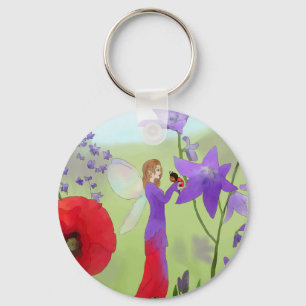 Elfe mit Käfer Schlüsselanhänger