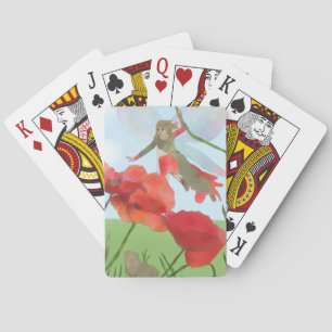 Elfe mit Mohn spielkarten