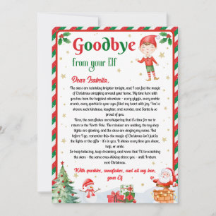 Elfen Abschiedsbrief Abschied von Elf Weihnachten Einladung