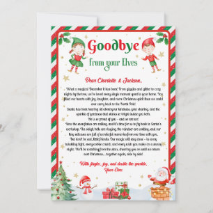 Elfen Abschiedsbrief Abschied von Elf Weihnachten Einladung