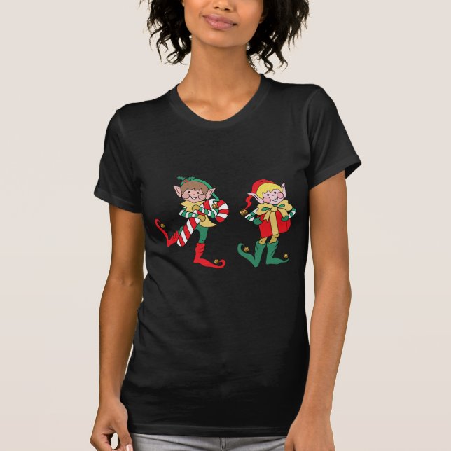 Elfen des Weihnachtsmanns T-Shirt (Vorderseite)