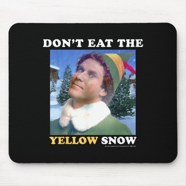 Elfen essen nicht den gelben Schnee  Mousepad (Vorne)