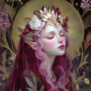 Elfen-Göttinnen-Königin Fantasy Art Poster