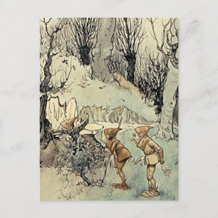 "Elfen im Wald" von Arthur Rackham Postkarte