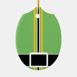 Elfen-Oval-Schmuck Keramik Ornament