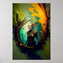 Elfen-Ranger-Fantasy-Poster | D&D Kunst 5